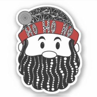 Santa “Ho Ho Ho” Vinyl Sticker
