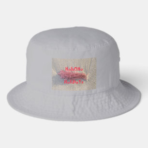 Santa HoHoHo Merry Christmas From Beach colors Bucket Hat