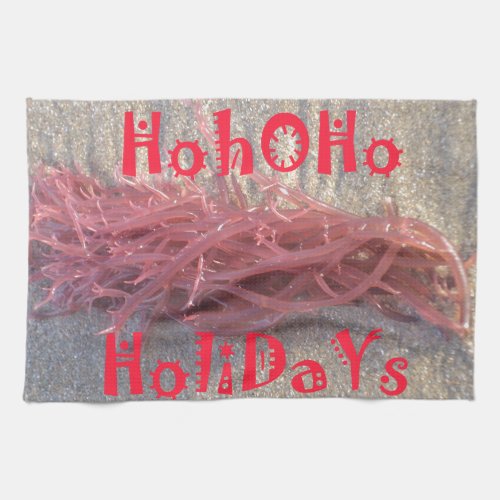 Santa HoHoHo Merry Christmas From Beach colors Towel