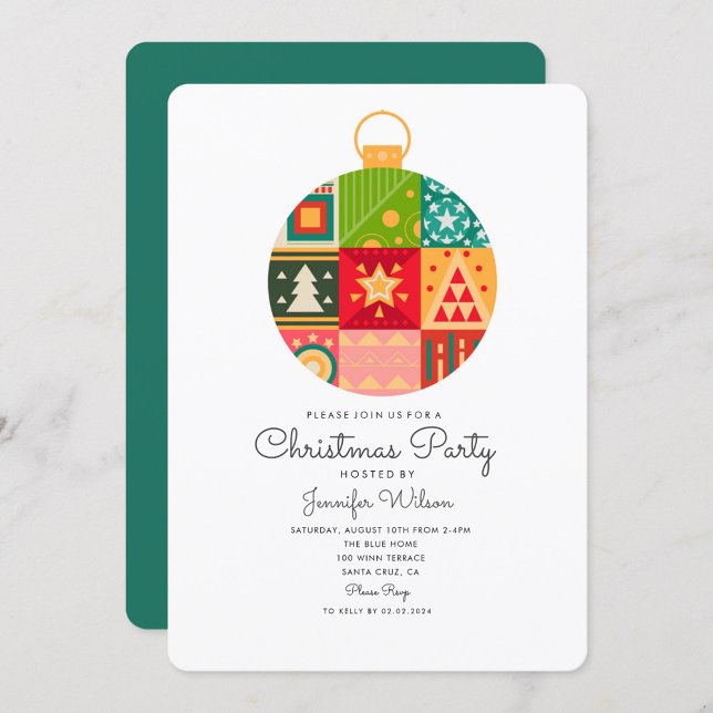 Santa Holiday Cute Christmas Party Invitation (Creator Uploaded)
