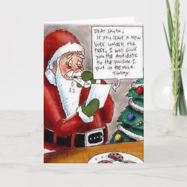 Santa Holiday Greeting Card (Front)