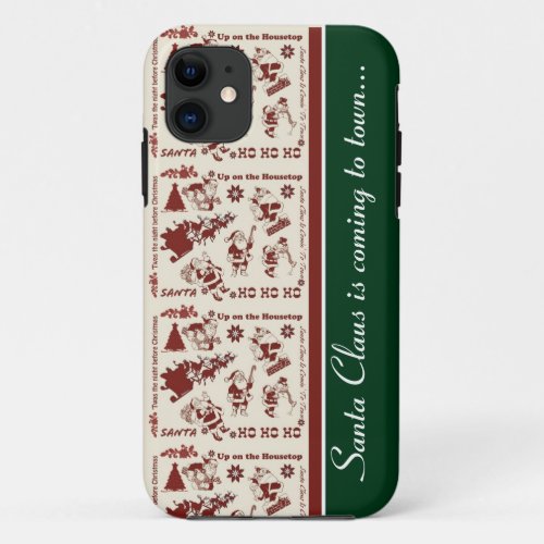 Santa Holiday iPhone 55S iPhone 11 Case