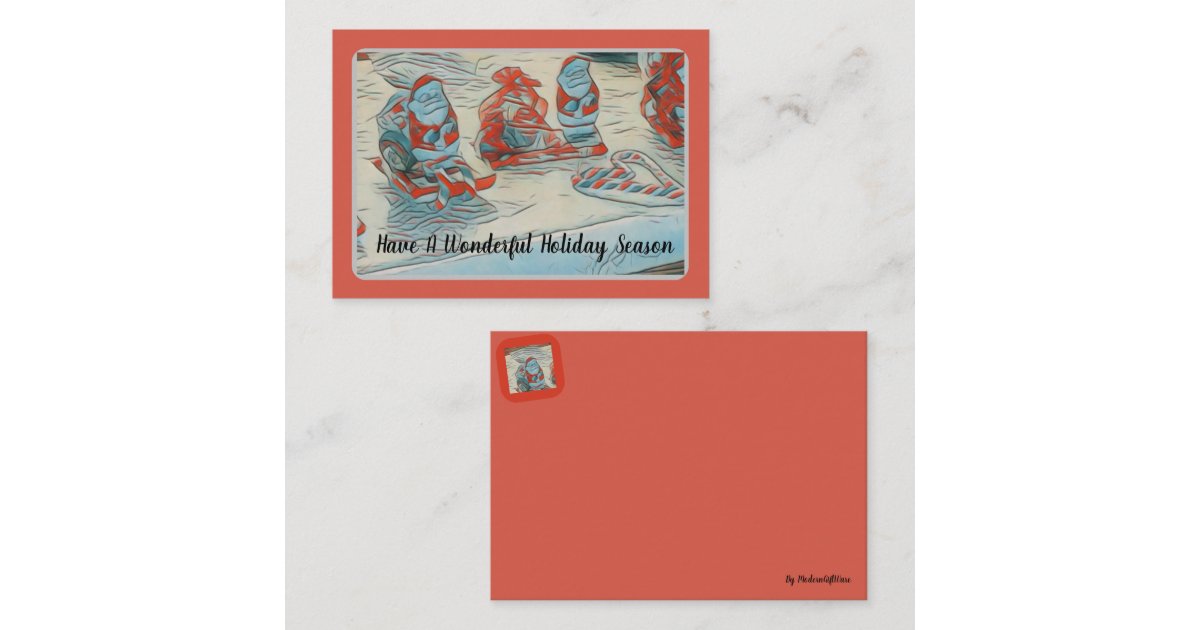 Santa Holiday Note Card | Zazzle