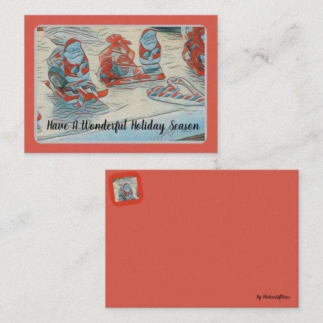 Santa Holiday Note Card (Front/Back)