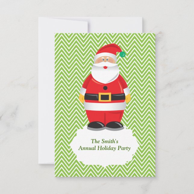 Santa Holiday Party Invitation (Front)
