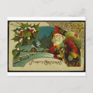 Santa Holiday Postcard