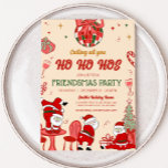 Santa Hos Funny Adult Friendsmas Christmas Party Invitation<br><div class="desc">Spread the holiday cheer with our customizable Christmas printable invitation,  perfect for gathering friends and family for a festive celebration. With elegant designs and easy-to edit text,  this invitation sets the tone for a joyful holiday season.

52SE B</div>