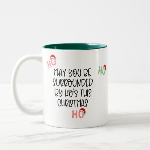 santa Hos naughty nice christmas decoration mug