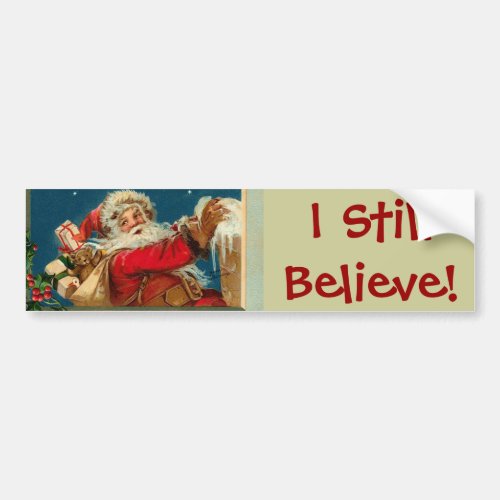 Santa I Believe Jumbo Sticker