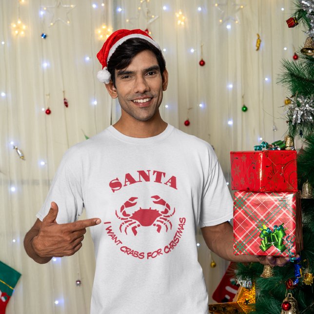 Santa I Want Crabs for Christmas – Maryland Humor T-Shirt (Creator Uploaded)