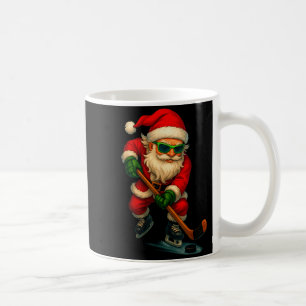 Santa Ice Hockey Player Christmas Xmas Boys Men Bo Coffee Mug