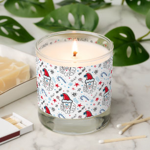 Santa illustration Christmas Stocking stuffers Scented Candle