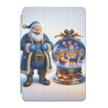  Santa in Blue Clothes, Christmas, Author Natasha  iPad Mini Cover