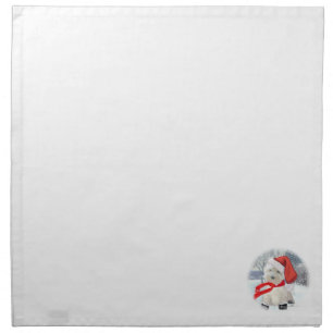Santa in Boots Napkin