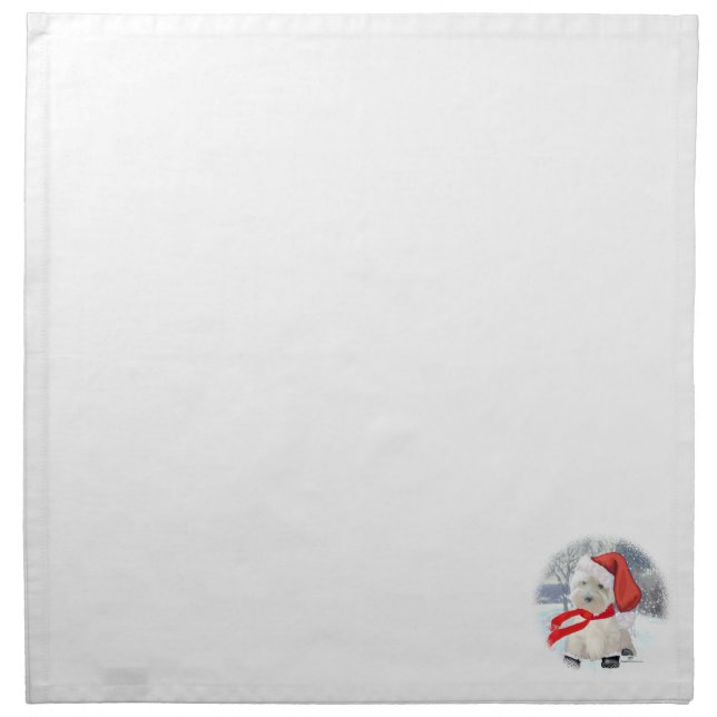 Santa in Boots Napkin (Front)