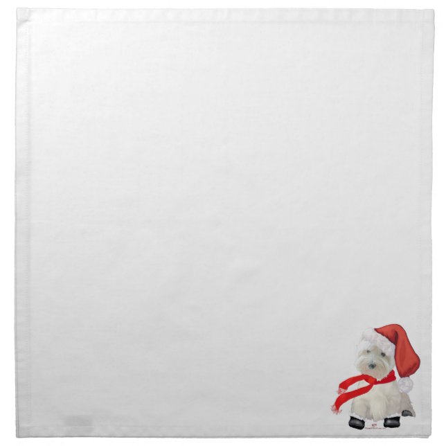 Santa in Boots Napkin (Front)