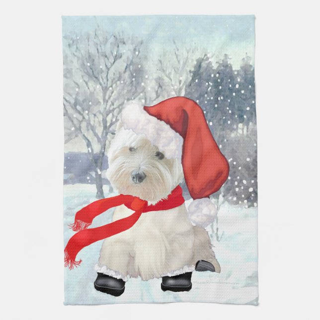 Santa in Boots Towel (Vertical)