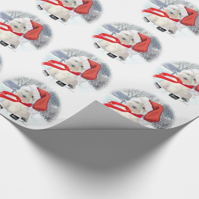 Santa in Boots Wrapping Paper (Corner)