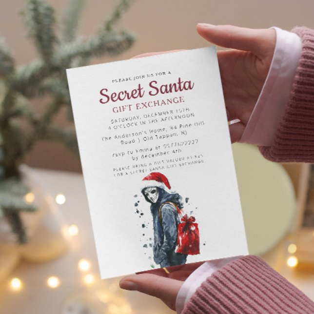 Santa in Disguise I Secret Santa Christmas Party Invitation (Creator Uploaded)