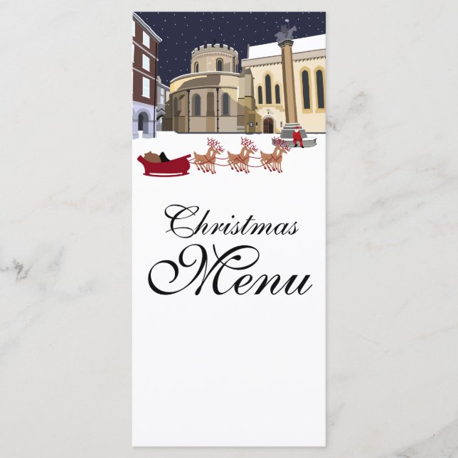 Santa In London Christmas Menu (Front)