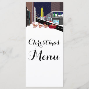 Santa In New York Christmas Menu