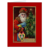 Santa in Red Big Greeting Card (Front)