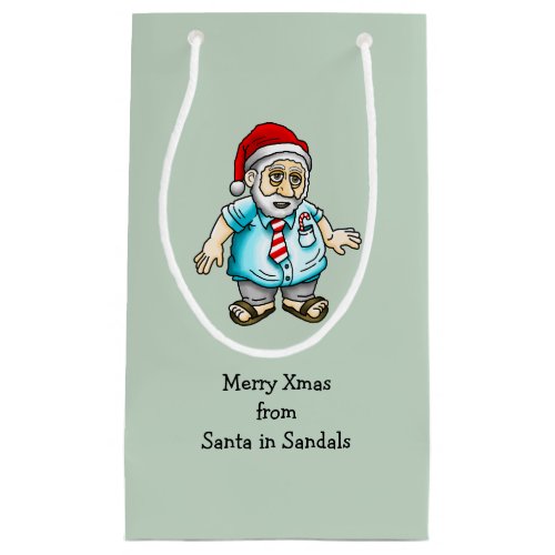 Santa in Sandals Small Gift Bag