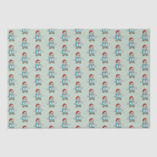 Santa in Sandals Tissue Paper