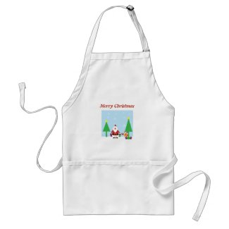 Santa in Snow Apron