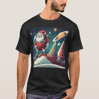 Santa in space fun T-Shirt