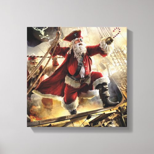 Santa Is A Pirate Canvas Print