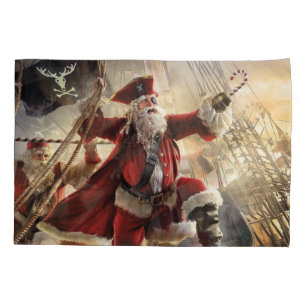 Santa Is A Pirate Pillow Case