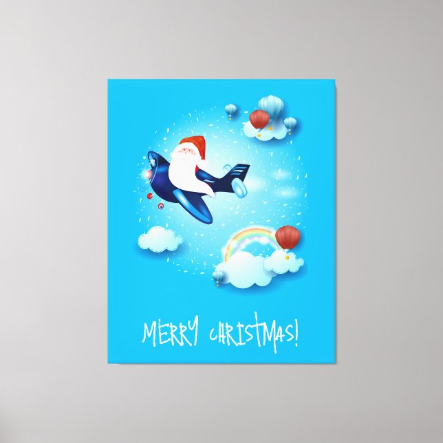 Santa is Coming Canvas Print (Front)