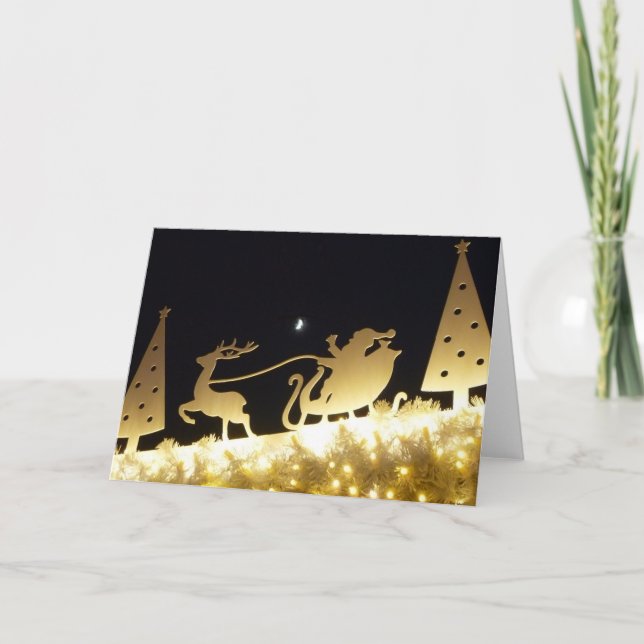 Santa is coming...... (Card) Holiday Card (Front)