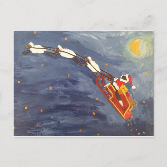 Santa is coming postcard (Front)