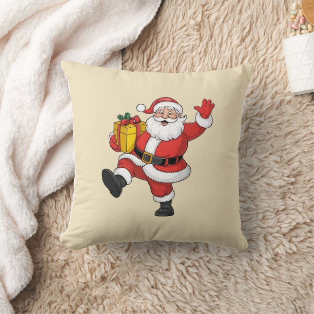 Santa is coming throw pillow (Blanket)