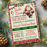 Santa is Coming to Town Family Christmas Party Invitation<br><div class="desc">Change text to the design. For additional changes (font color,  font style,  background color),  click on personalize,  scroll down,  and click on the link "Edit using Design Tool". * Check collection for all matching designs</div>