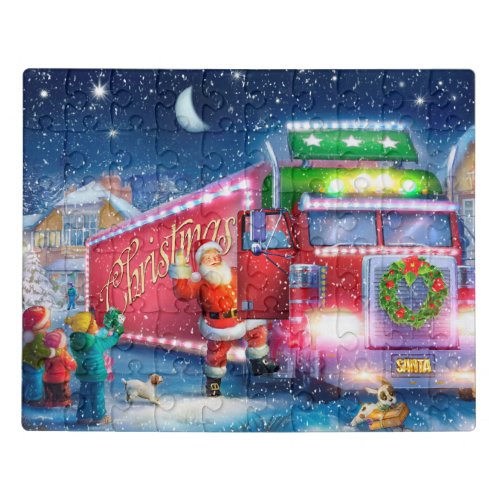 Santa is coming to town jigsaw puzzle