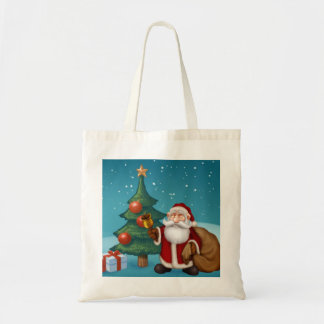 santa is coming tote bag
