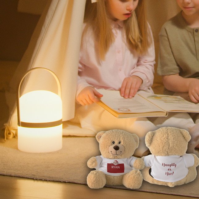 Santa is Here Custom Name and Message Small Teddy Bear (Creator Uploaded)