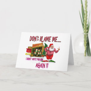 Santa is in Poverty election 2012 Holiday Card