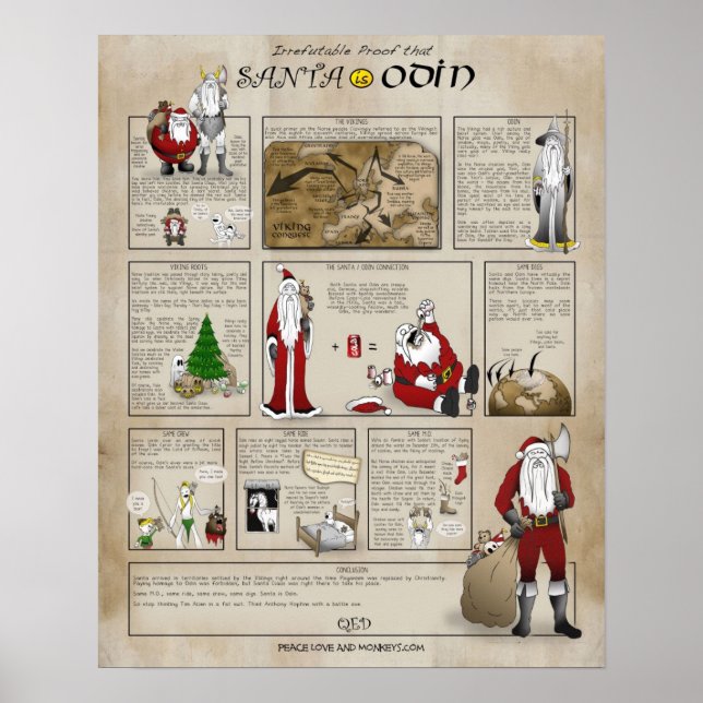 Santa is Odin Poster (Front)