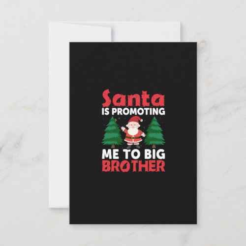 santa is promoting me to big brother christmas invitation