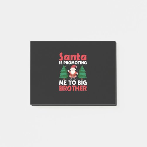 santa is promoting me to big brother christmas post_it notes