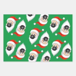 Santa is Sraight Outta Quarantine Wrapping Paper Sheets