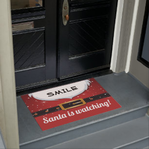 SANTA IS WATCHING DOORMAT
