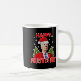Santa Joe Biden Happy 4th Of July Funny Merry Chri Coffee Mug