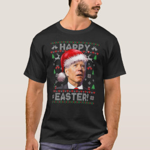 Santa Joe Biden Happy Easter Ugly Sweater (ON BACK