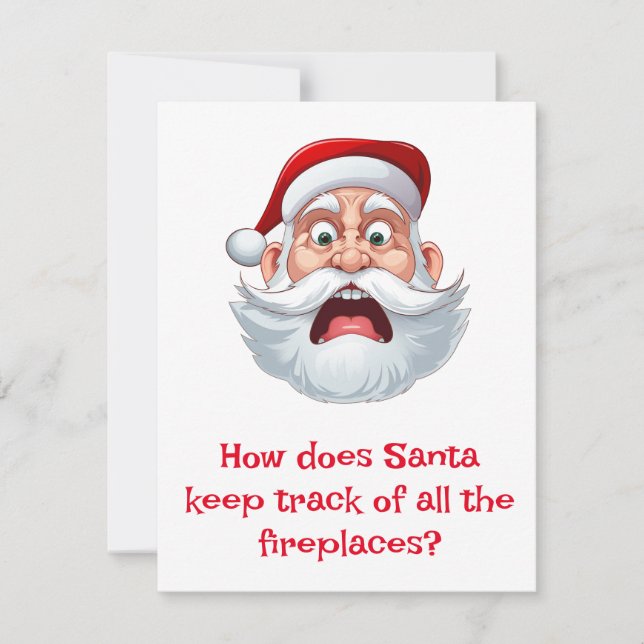 Santa Jokes Holiday Card (Front)