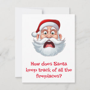 Santa Jokes Holiday Card